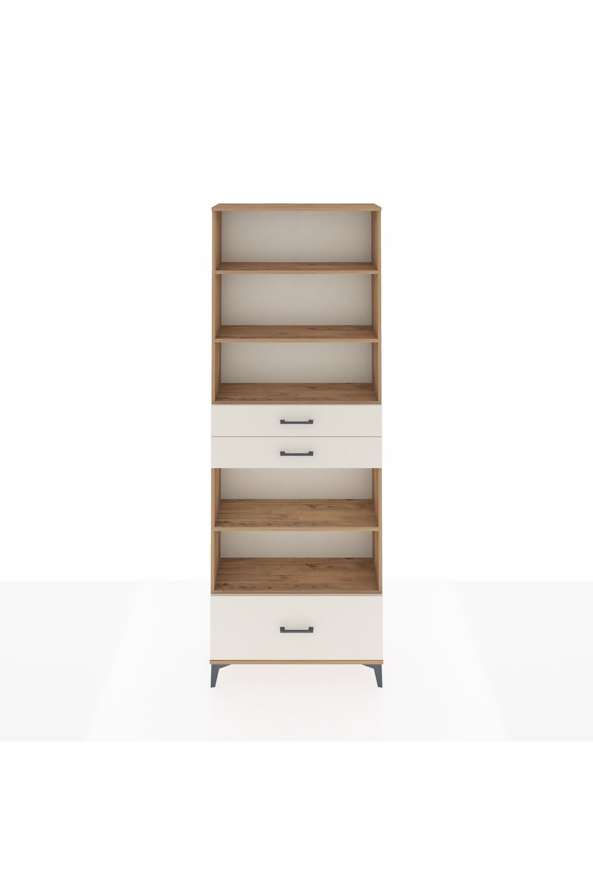 Arges Dolap 5 Raflı 3 Çekmeceli 88x30x243 - S33M014V7A
