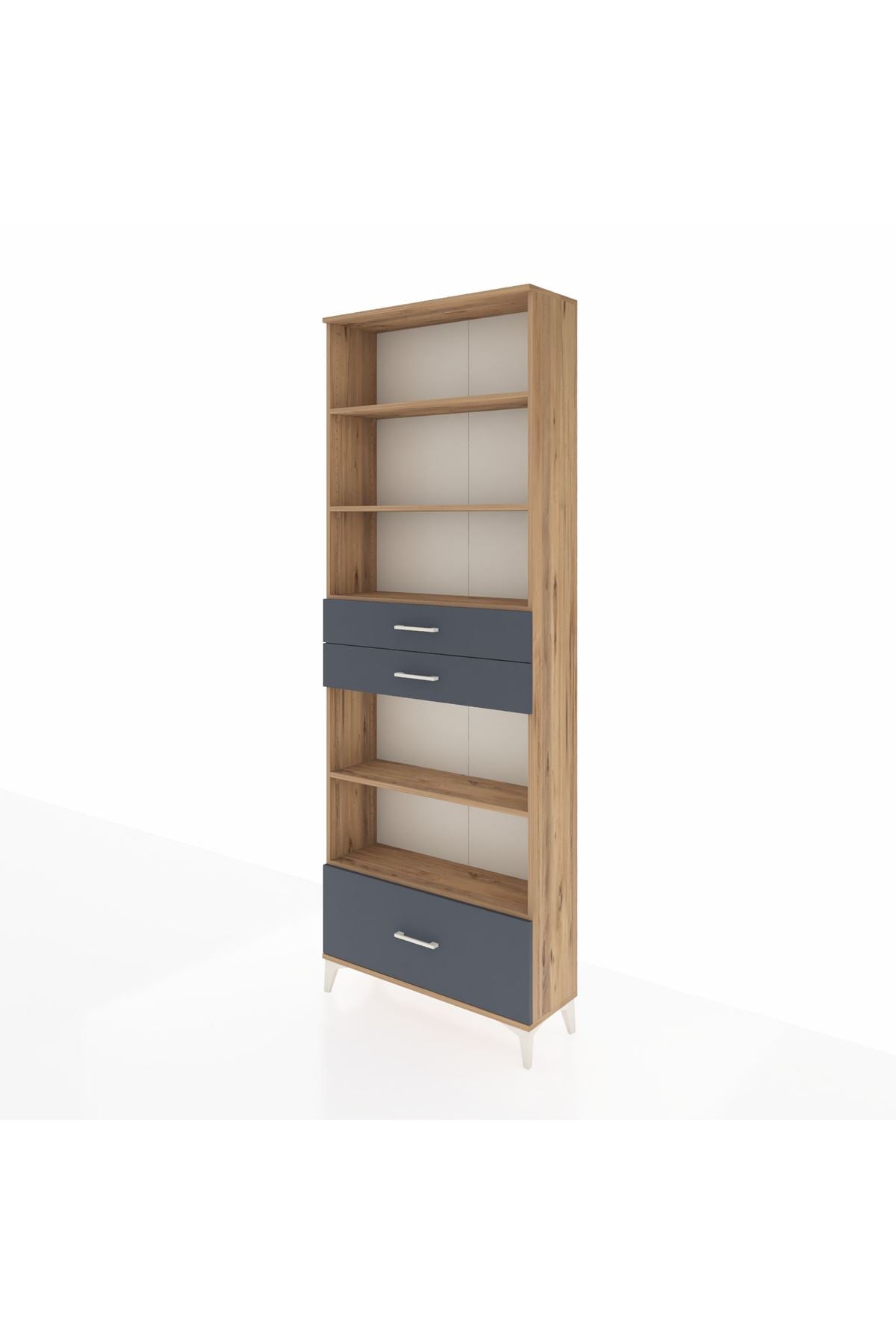 Arges Dolap 5 Raflı 3 Çekmeceli 88x30x243 - S33M014V8A