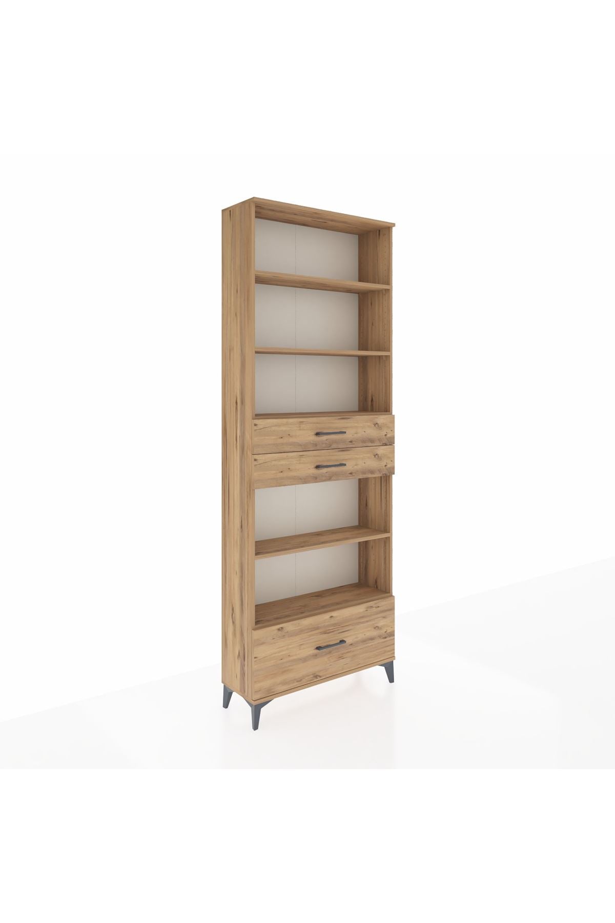 Arges Dolap 5 Raflı 3 Çekmeceli 88x30x243 - S33M014V9A