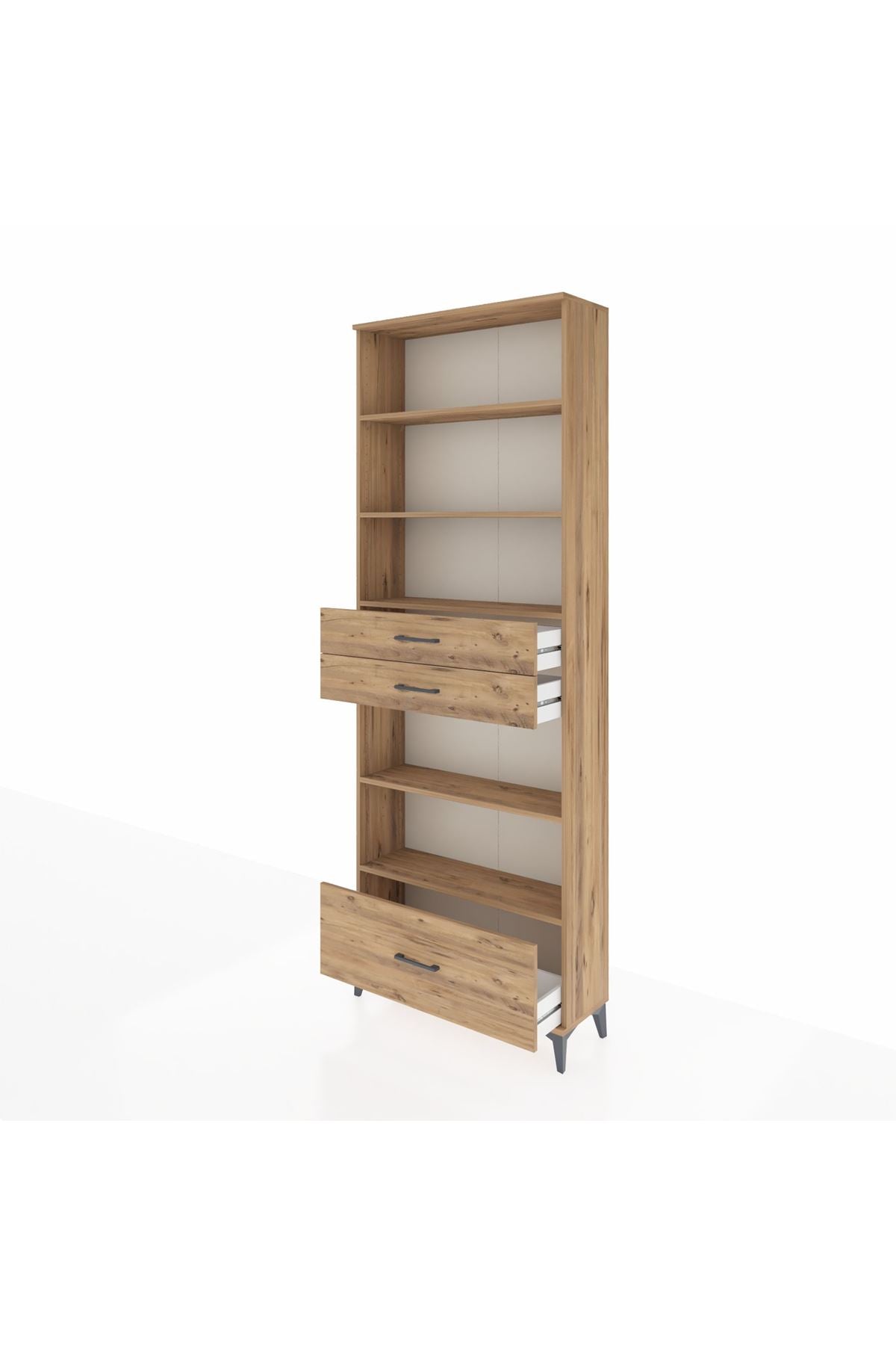 Arges Dolap 5 Raflı 3 Çekmeceli 88x30x243 - S33M014V9A