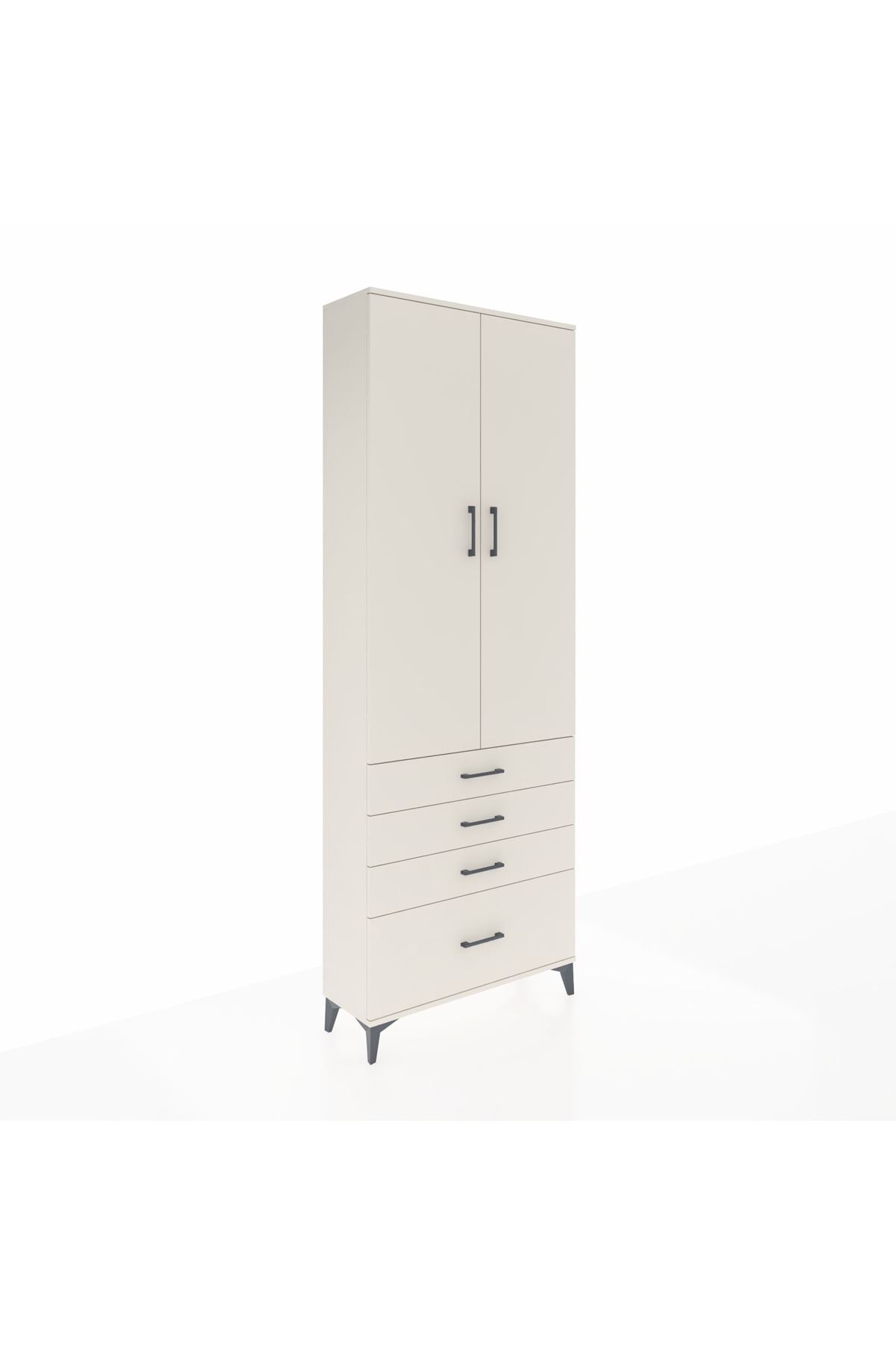 Arges Dolap 5 Raflı 4 Çekmeceli 2 Kapaklı 88x30x243 - S33M015V1A