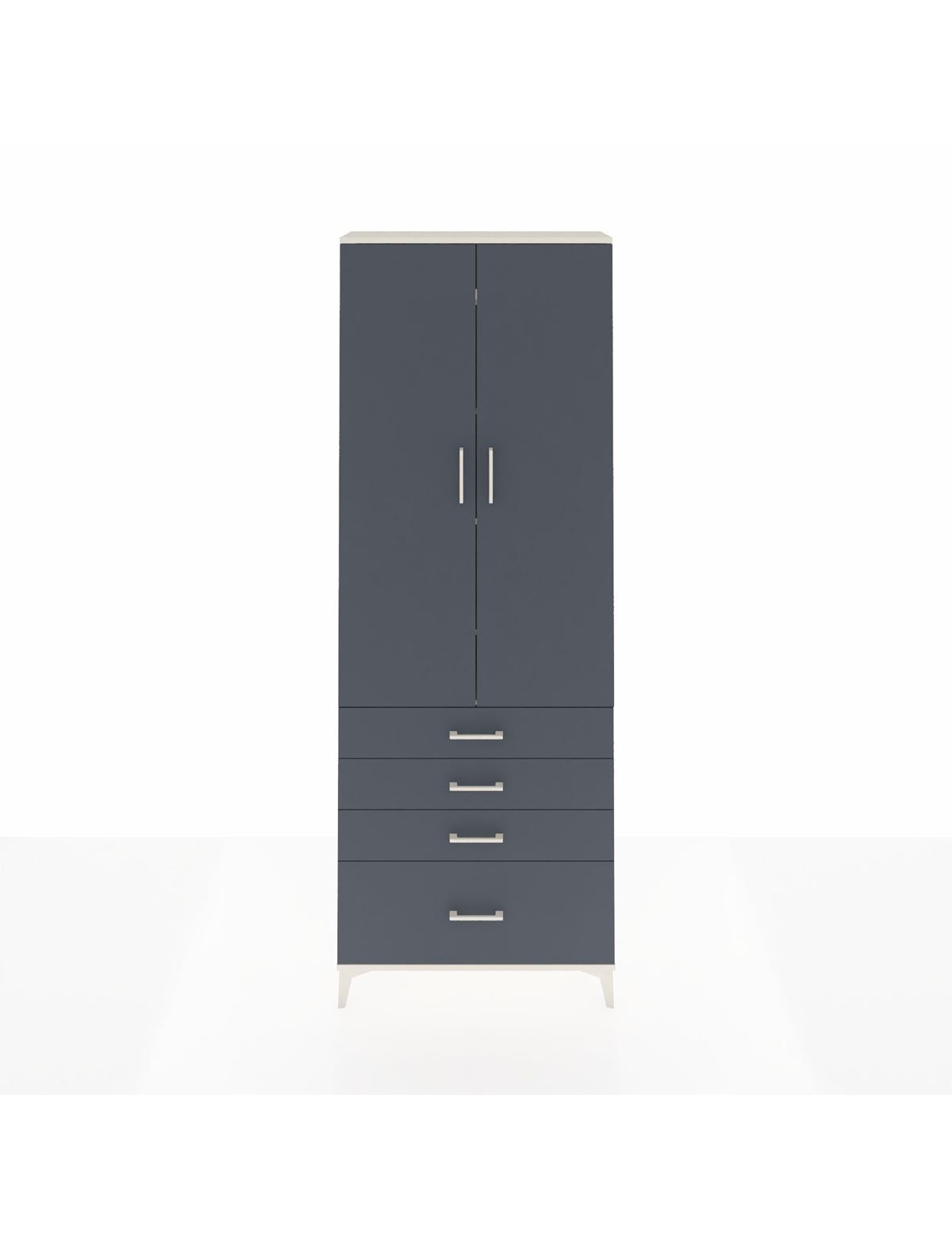 Arges Dolap 5 Raflı 4 Çekmeceli 2 Kapaklı 88x30x243 - S33M015V2A