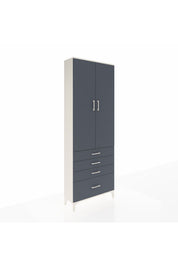 Arges Dolap 5 Raflı 4 Çekmeceli 2 Kapaklı 88x30x243 - S33M015V2A