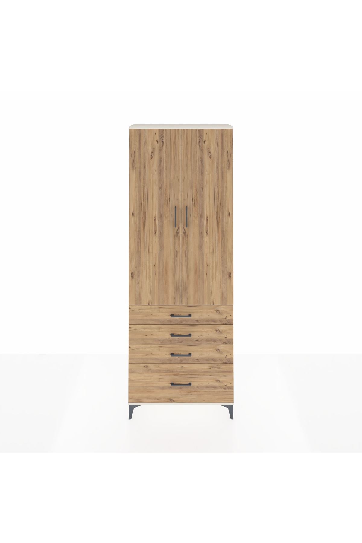 Arges Dolap 5 Raflı 4 Çekmeceli 2 Kapaklı 88x30x243 - S33M015V3A