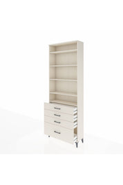 Arges Dolap 5 Raflı 4 Çekmeceli 88x30x243 - S33M016V1A
