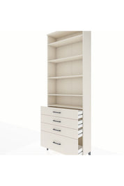 Arges Dolap 5 Raflı 4 Çekmeceli 88x30x243 - S33M016V1A