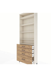 Arges Dolap 5 Raflı 4 Çekmeceli 88x30x243 - S33M016V3A