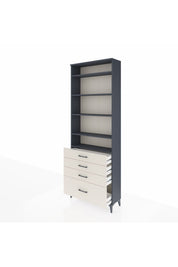 Arges Dolap 5 Raflı 4 Çekmeceli 88x30x243 - S33M016V4A