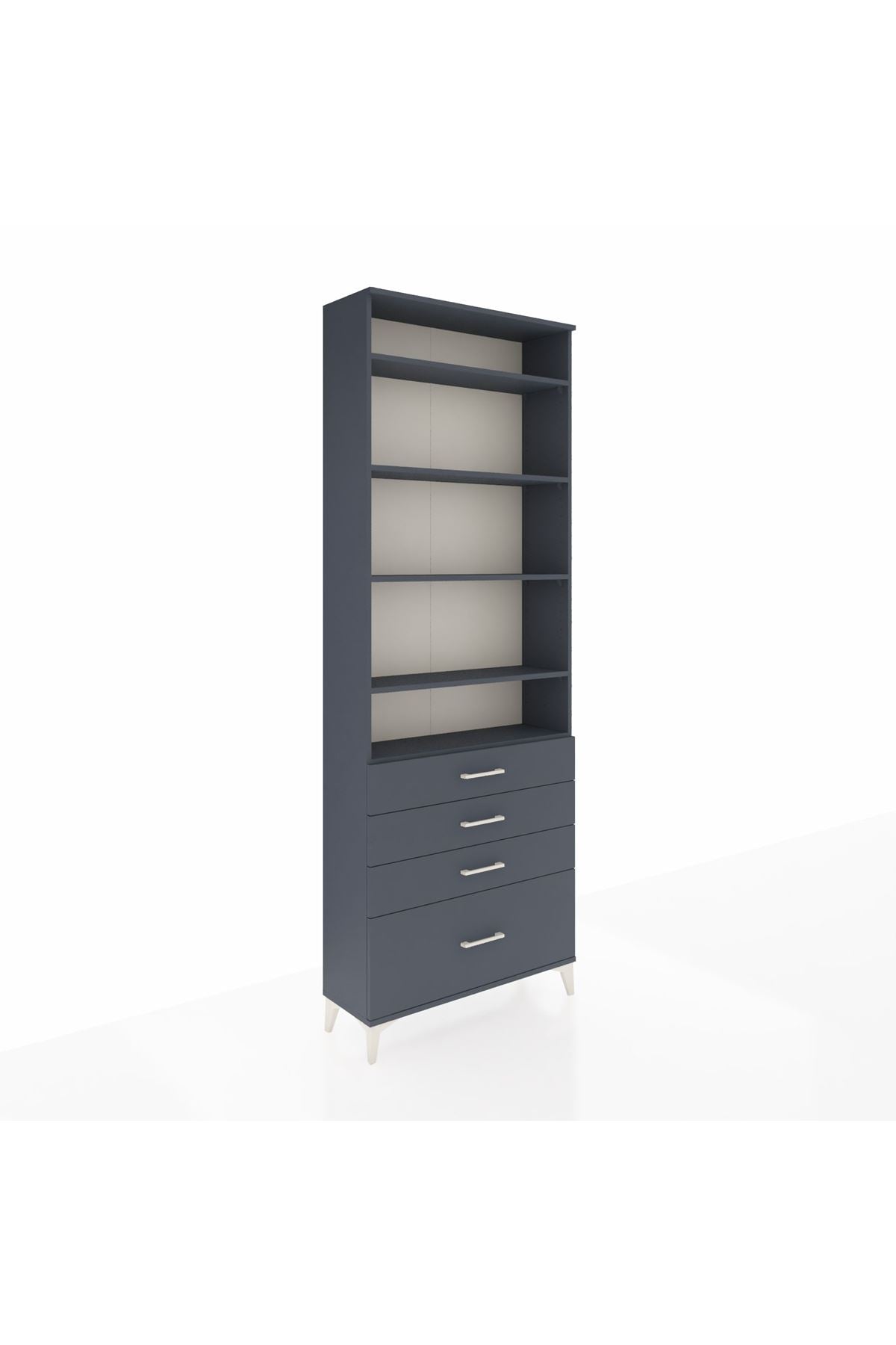 Arges Dolap 5 Raflı 4 Çekmeceli 88x30x243 - S33M016V5A