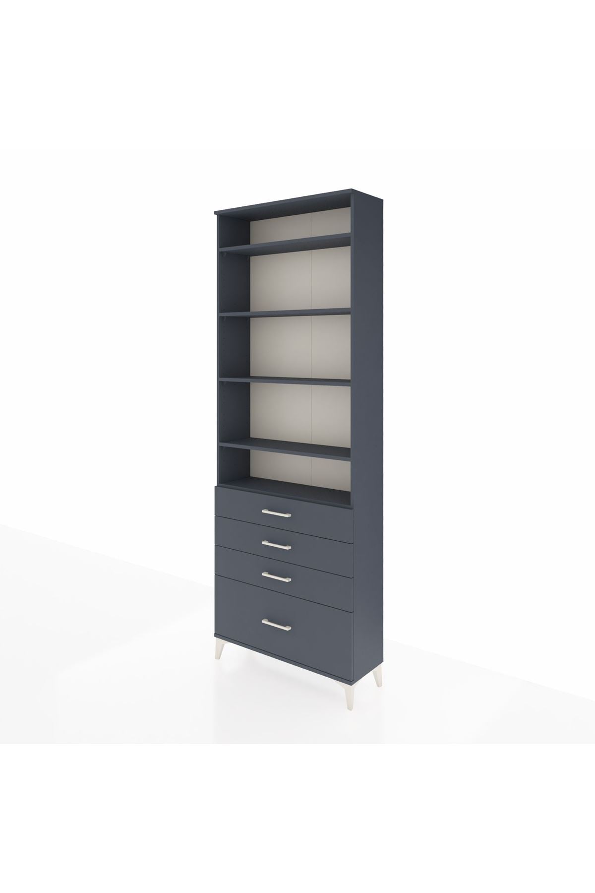 Arges Dolap 5 Raflı 4 Çekmeceli 88x30x243 - S33M016V5A