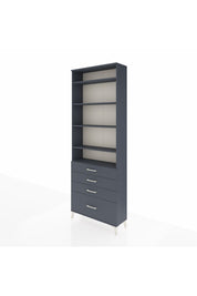 Arges Dolap 5 Raflı 4 Çekmeceli 88x30x243 - S33M016V5A