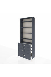 Arges Dolap 5 Raflı 4 Çekmeceli 88x30x243 - S33M016V5A