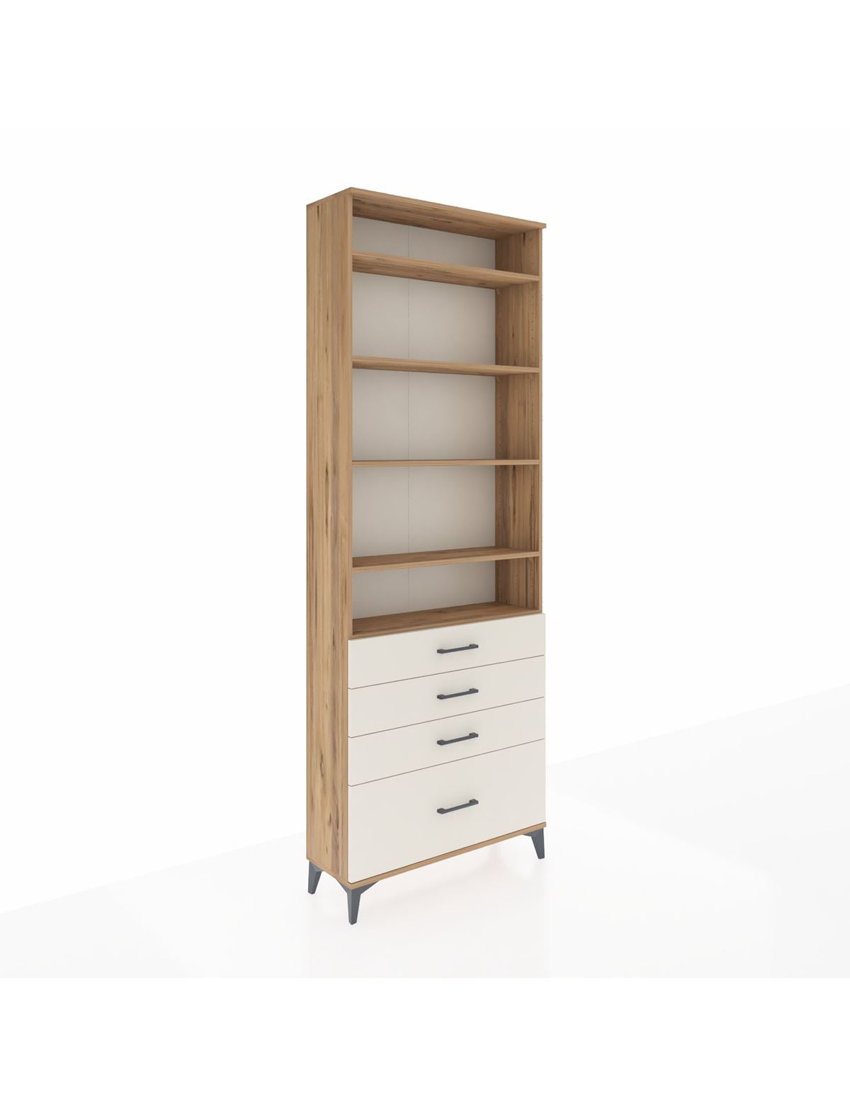 Arges Dolap 5 Raflı 4 Çekmeceli 88x30x243 - S33M016V7A