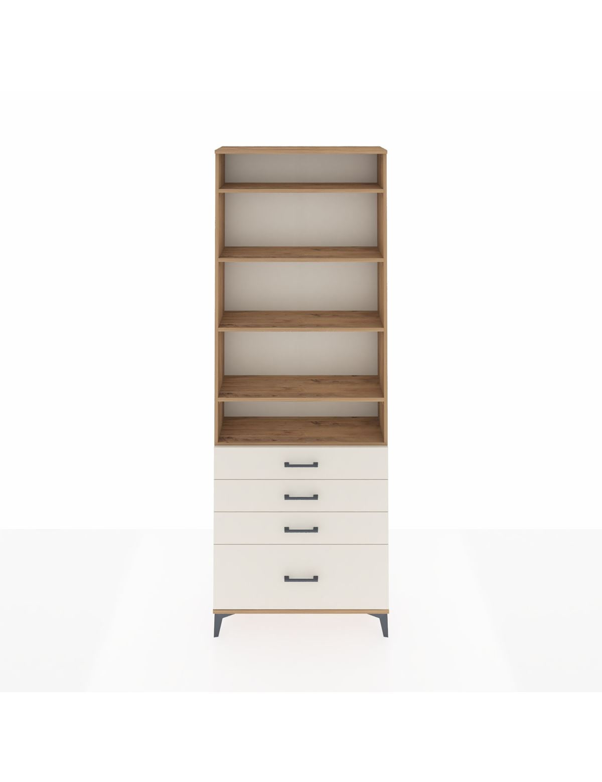 Arges Dolap 5 Raflı 4 Çekmeceli 88x30x243 - S33M016V7A