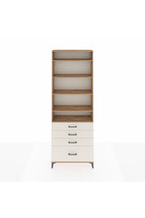 Arges Dolap 5 Raflı 4 Çekmeceli 88x30x243