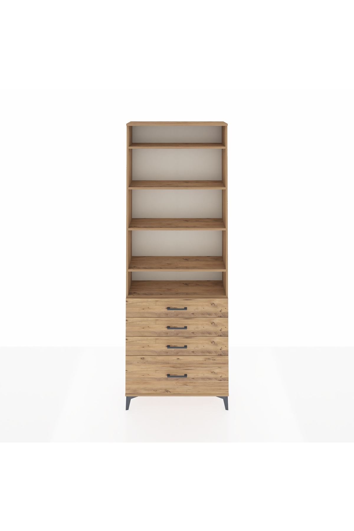 Arges Dolap 5 Raflı 4 Çekmeceli 88x30x243 - S33M016V9A