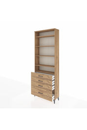 Arges Dolap 5 Raflı 4 Çekmeceli 88x30x243 - S33M016V9A