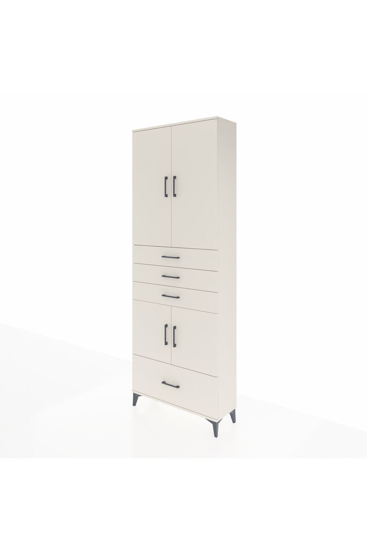 Arges Dolap 5 Raflı 4 Çekmeceli 4 Kapaklı 88x30x243 - S33M017V1A
