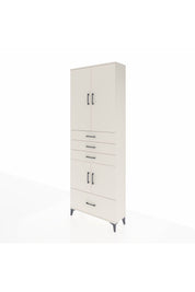 Arges Dolap 5 Raflı 4 Çekmeceli 4 Kapaklı 88x30x243 - S33M017V1A