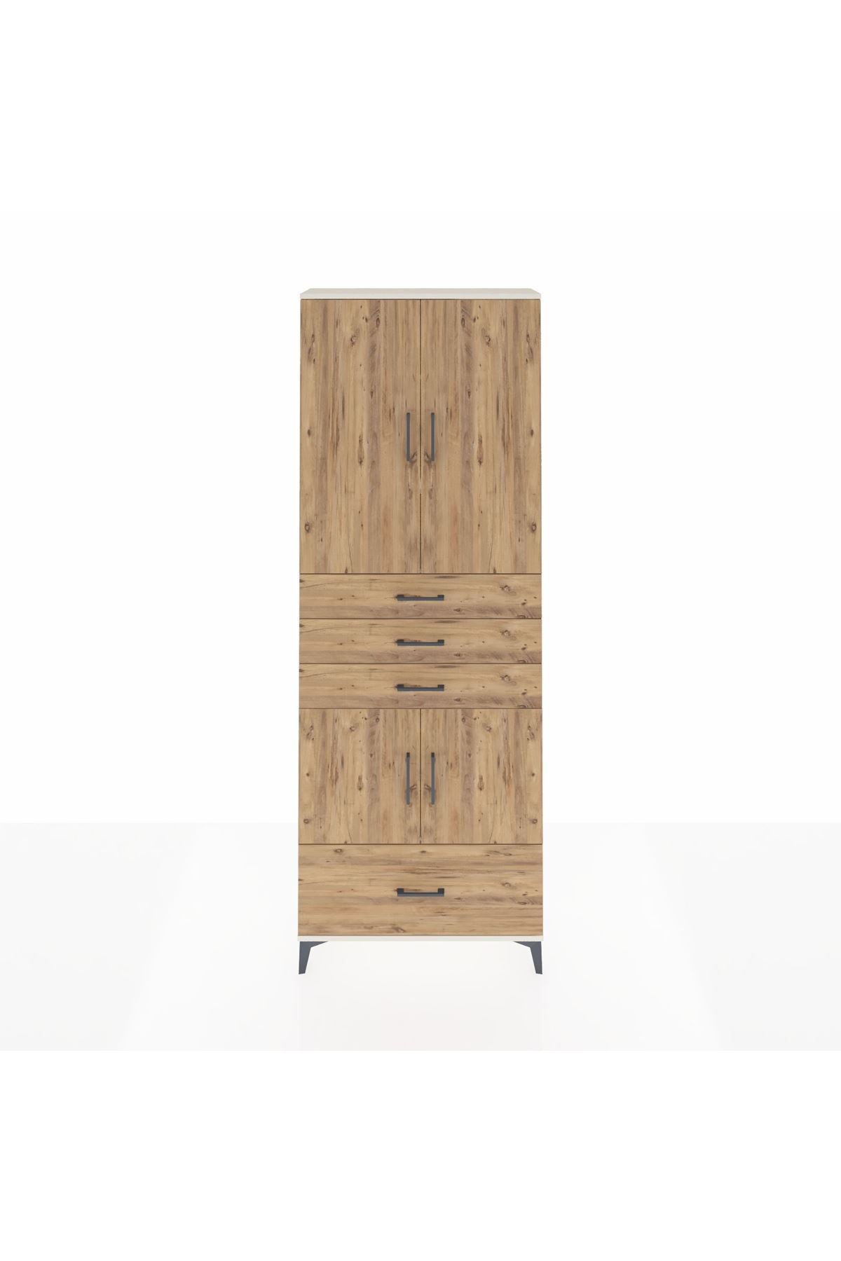 Arges Dolap 5 Raflı 4 Çekmeceli 4 Kapaklı 88x30x243 - S33M017V3A