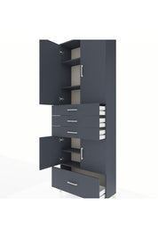 Arges Dolap 5 Raflı 4 Çekmeceli 4 Kapaklı 88x30x243 - S33M017V5A