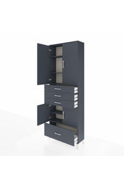 Arges Dolap 5 Raflı 4 Çekmeceli 4 Kapaklı 88x30x243 - S33M017V5A
