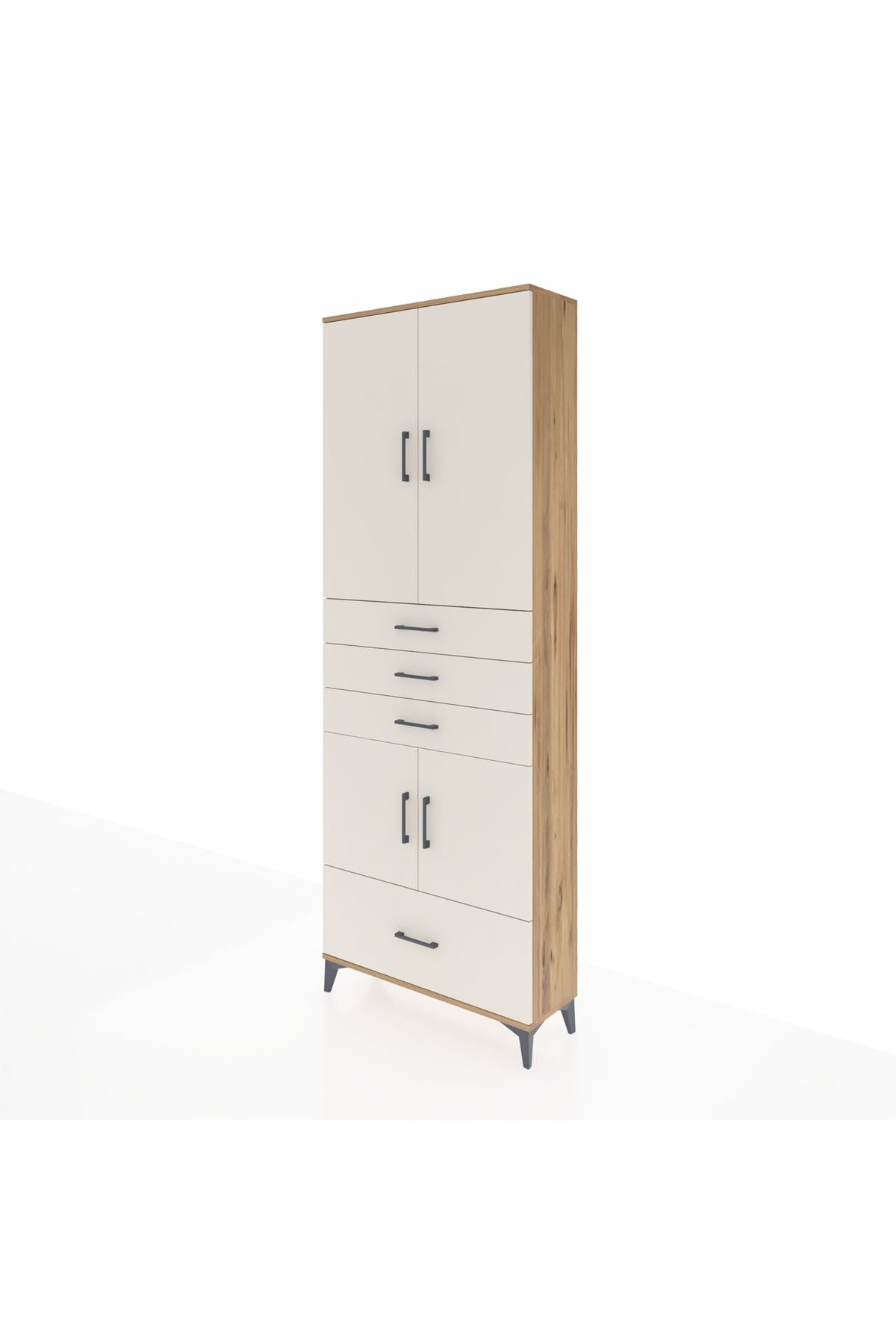 Arges Dolap 5 Raflı 4 Çekmeceli 4 Kapaklı 88x30x243 - S33M017V7A