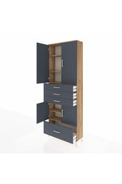 Arges Dolap 5 Raflı 4 Çekmeceli 4 Kapaklı 88x30x243 - S33M017V8A