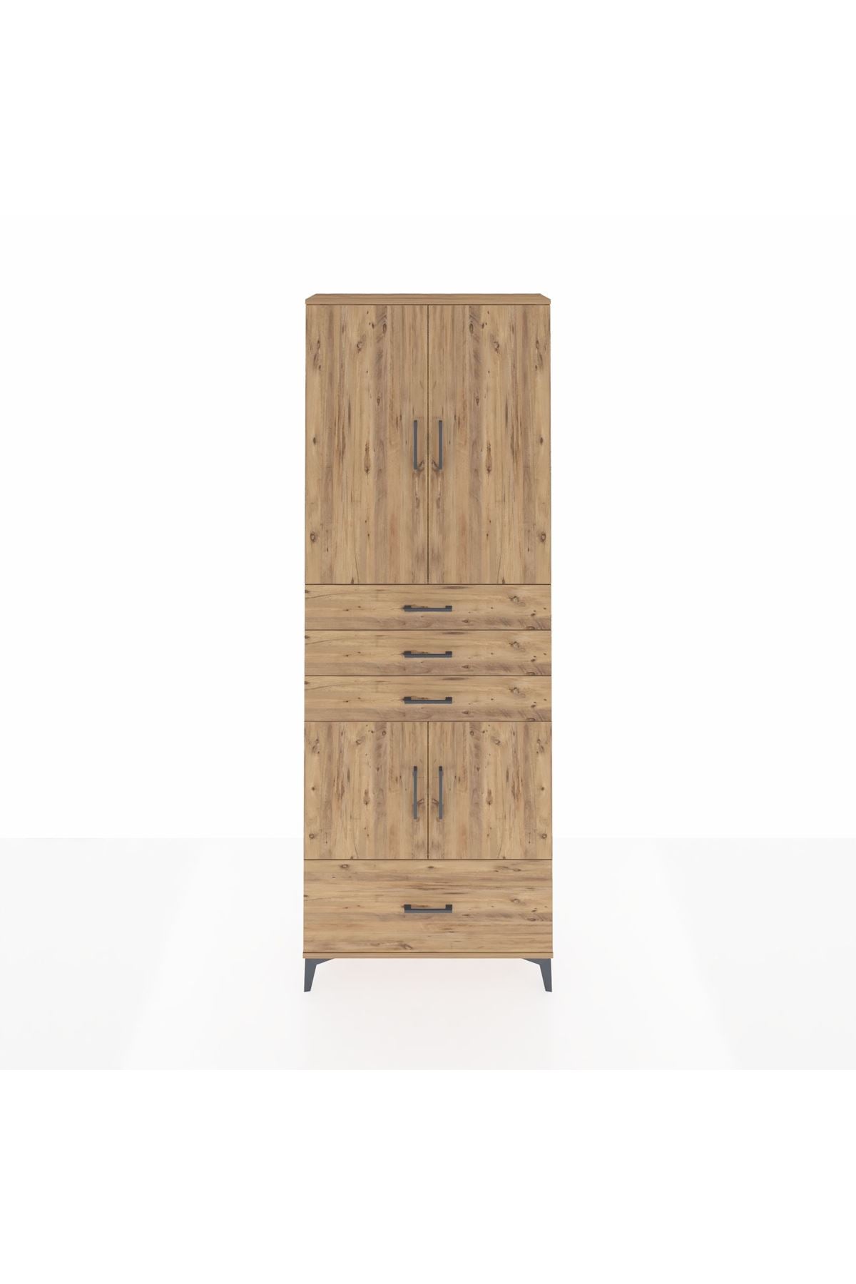 Arges Dolap 5 Raflı 4 Çekmeceli 4 Kapaklı 88x30x243 - S33M017V9A