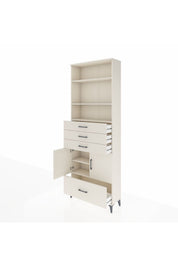 Arges Dolap 5 Raflı 4 Çekmeceli 2 Kapaklı 88x30x243 - S33M018V1A