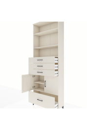 Arges Dolap 5 Raflı 4 Çekmeceli 2 Kapaklı 88x30x243 - S33M018V1A