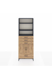 Arges Dolap 5 Raflı 4 Çekmeceli 2 Kapaklı 88x30x243 - S33M018V6A