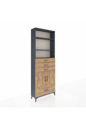 Arges Dolap 5 Raflı 4 Çekmeceli 2 Kapaklı 88x30x243 - S33M018V6A