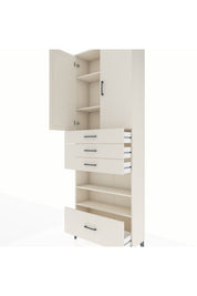 Arges Dolap 5 Raflı 4 Çekmeceli 2 Kapaklı 88x30x243 - S33M019V1A