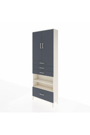 Arges Dolap 5 Raflı 4 Çekmeceli 2 Kapaklı 88x30x243 - S33M019V2A