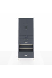 Arges Dolap 5 Raflı 4 Çekmeceli 2 Kapaklı 88x30x243 - S33M019V5A