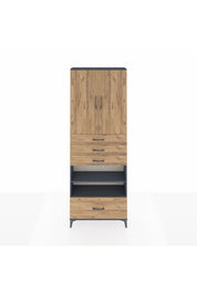 Arges Dolap 5 Raflı 4 Çekmeceli 2 Kapaklı 88x30x243 - S33M019V6A