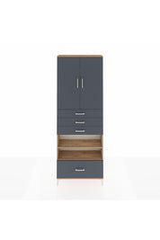 Arges Dolap 5 Raflı 4 Çekmeceli 2 Kapaklı 88x30x243 - S33M019V8A