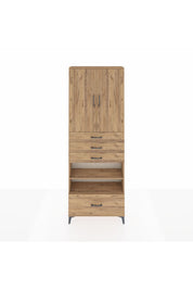 Arges Dolap 5 Raflı 4 Çekmeceli 2 Kapaklı 88x30x243 - S33M019V9A