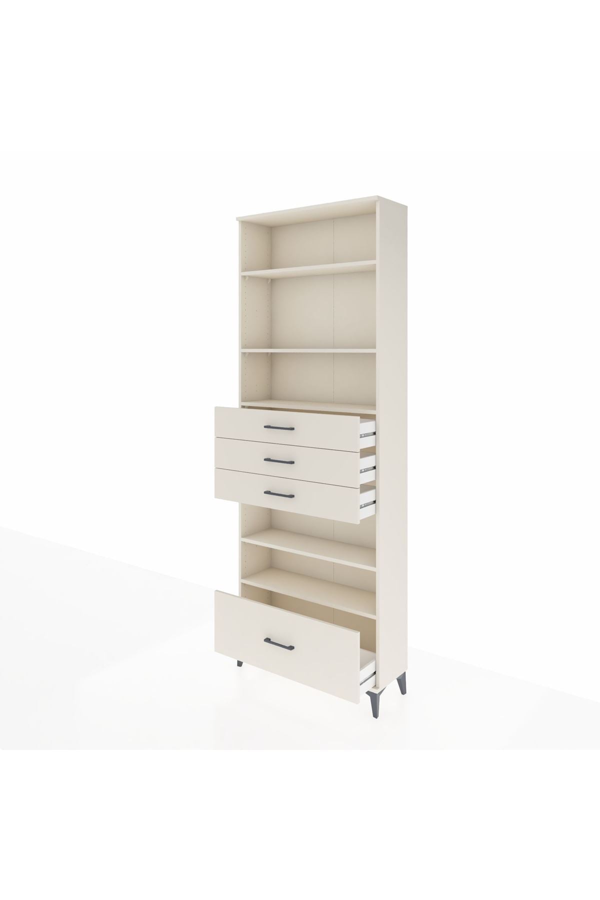 Arges Dolap 5 Raflı 4 Çekmeceli 88x30x243 - S33M020V1A