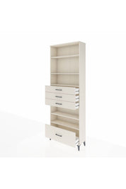 Arges Dolap 5 Raflı 4 Çekmeceli 88x30x243 - S33M020V1A