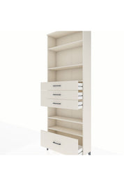 Arges Dolap 5 Raflı 4 Çekmeceli 88x30x243 - S33M020V1A