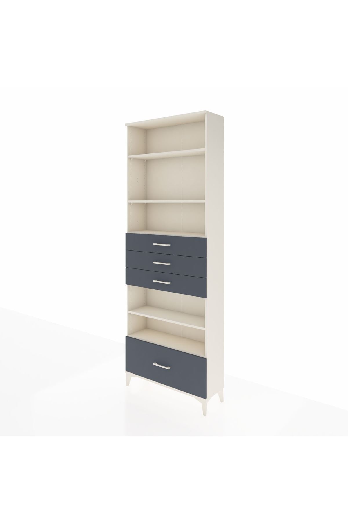 Arges Dolap 5 Raflı 4 Çekmeceli 88x30x243 - S33M020V2A