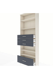 Arges Dolap 5 Raflı 4 Çekmeceli 88x30x243 - S33M020V2A