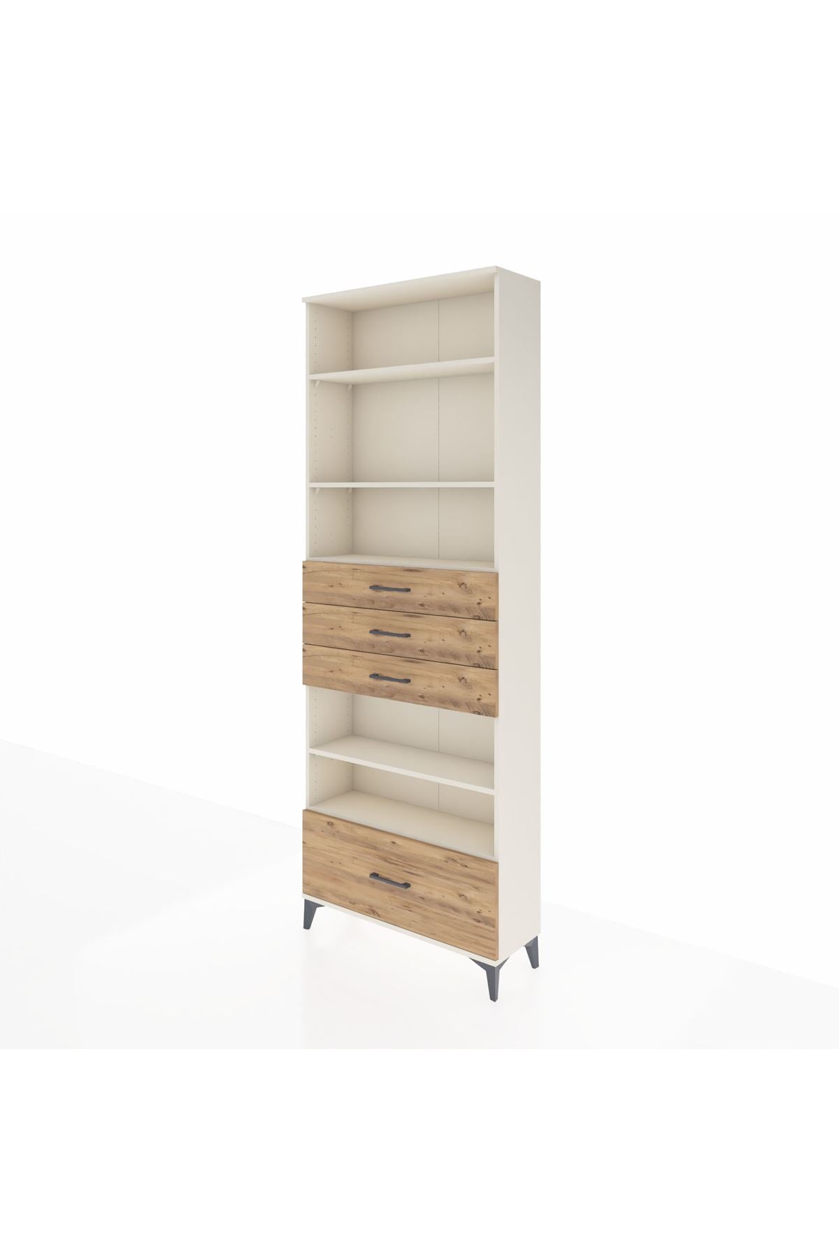 Arges Dolap 5 Raflı 4 Çekmeceli 88x30x243 - S33M020V3A
