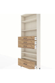 Arges Dolap 5 Raflı 4 Çekmeceli 88x30x243 - S33M020V3A