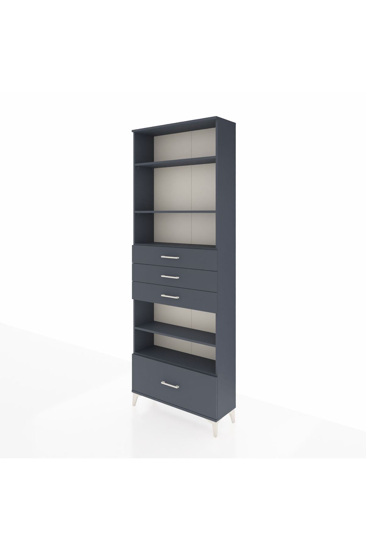 Arges Dolap 5 Raflı 4 Çekmeceli 88x30x243 - S33M020V5A