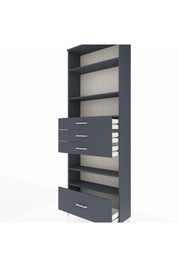 Arges Dolap 5 Raflı 4 Çekmeceli 88x30x243 - S33M020V5A