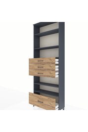 Arges Dolap 5 Raflı 4 Çekmeceli 88x30x243 - S33M020V6A