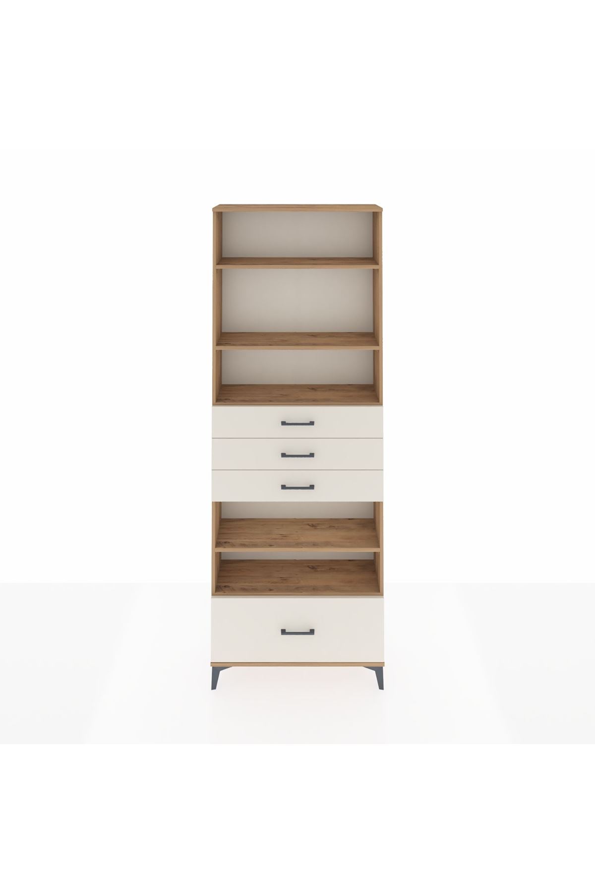 Arges Dolap 5 Raflı 4 Çekmeceli 88x30x243 - S33M020V7A